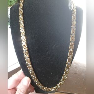 Gold & Silver Chain Necklace Nwt